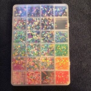 Assorted Seed Bead Organizer - Multicolor